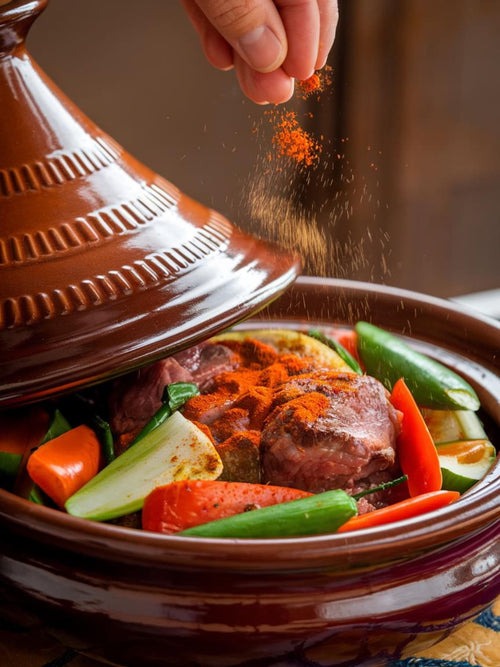 Moroccan Spice Kit – 9 Essential Spices – Authentic Ras El Hanout, Turmeric, Cinnamon, Paprika, Chili, Cumin... Tagine & Couscous